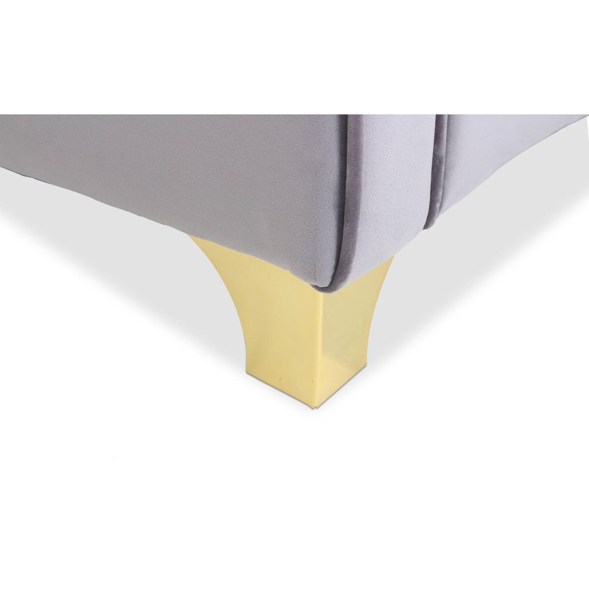 Voir la diapositive 5 : Paris Prix Canapé 3 places velours  noyax  212cm gris & or