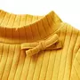VIDAXL T-shirt enfants a manches longues tricot cotele ocre fonce 116