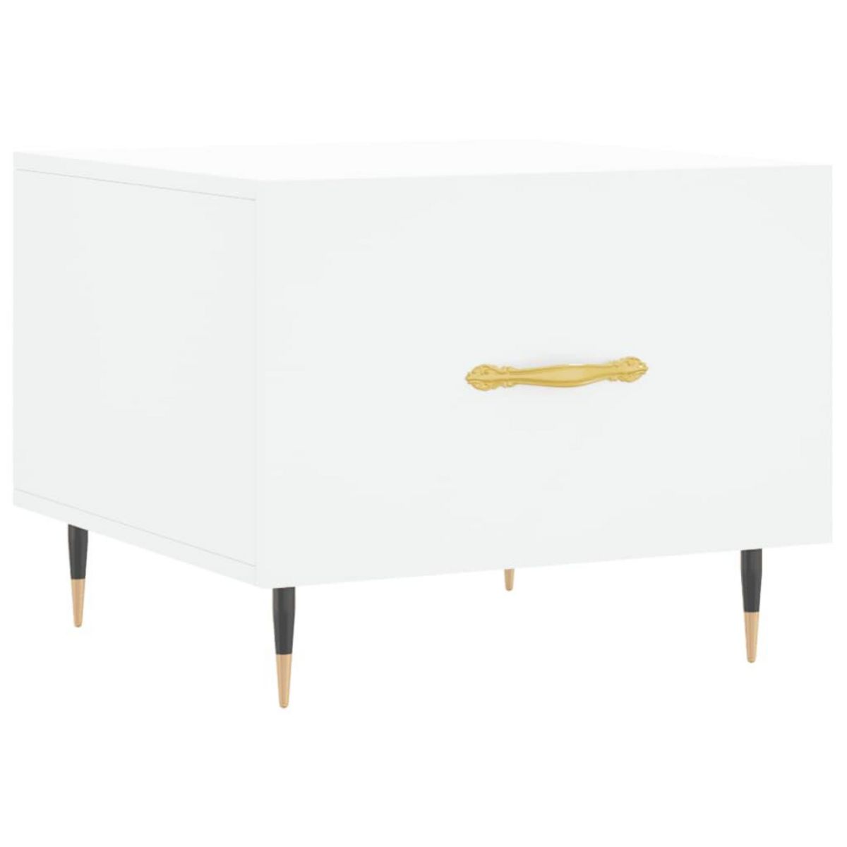 VIDAXL Table basse blanc 50x50x40 cm bois d'ingenierie