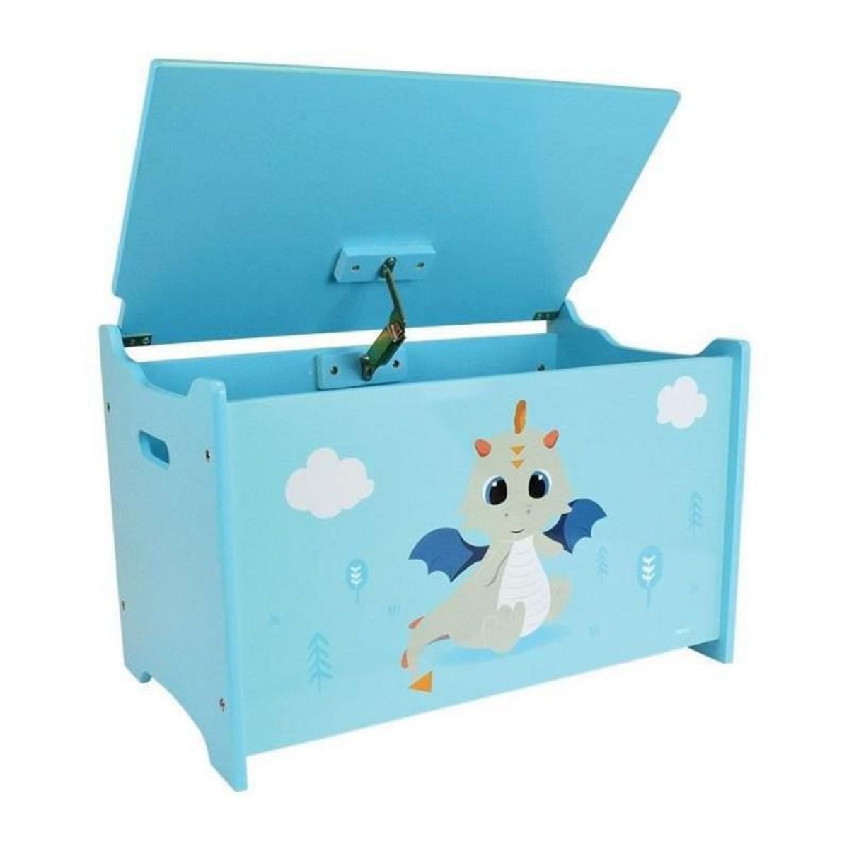 Fun House LEON LE DRAGON Coffre a jouets en bois +- 40 x 58 x 36 cm pour enfant