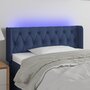 Voir la diapositive 1 : VIDAXL Tete de lit a LED Bleu 93x16x78/88 cm Tissu