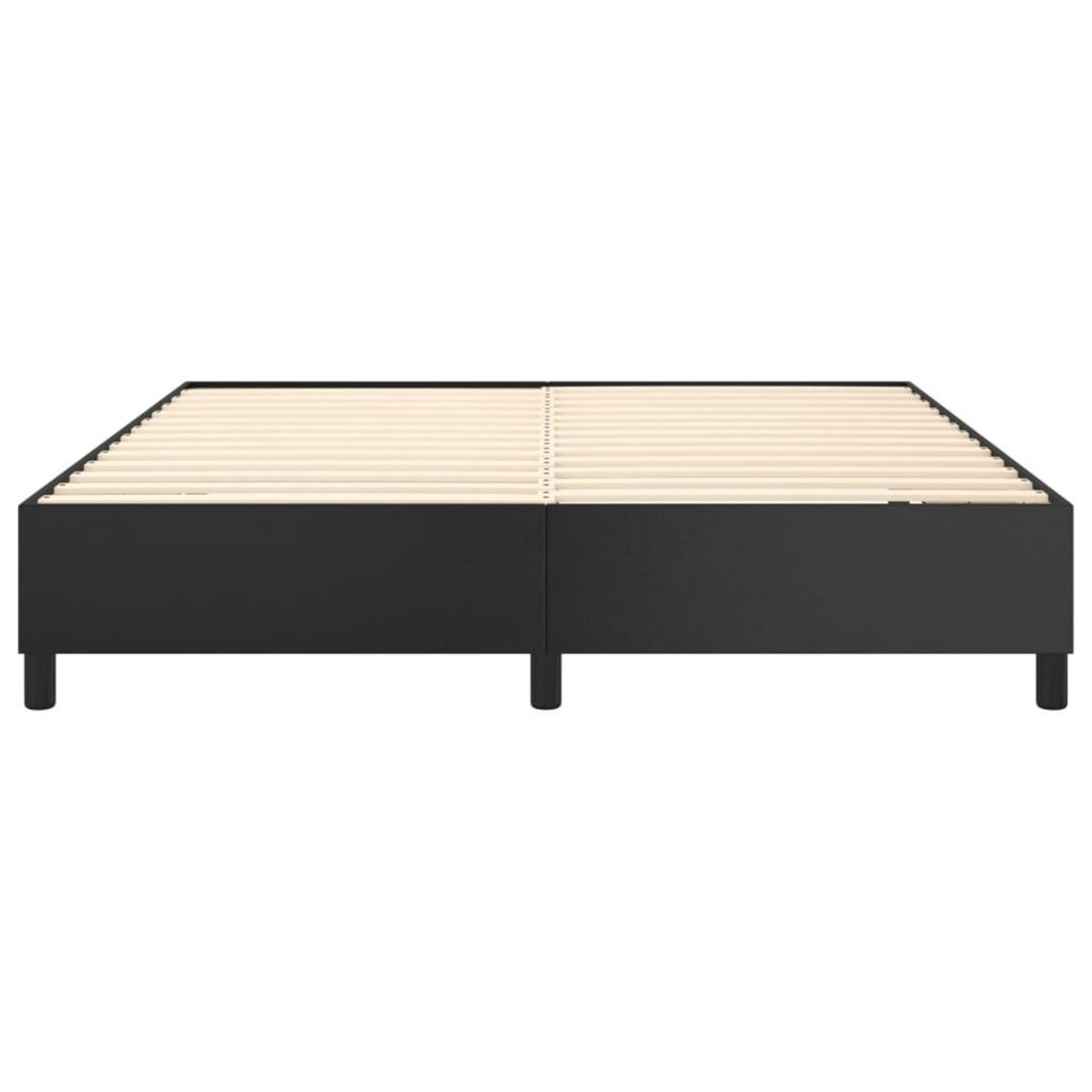 VIDAXL Cadre de lit sans matelas noir 160x200 cm similicuir