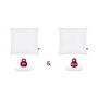 Voir la diapositive 2 : ABEIL ABEIL Lot de 2 Oreillers DOUBLE CONFORT 100% Coton 60x60cm