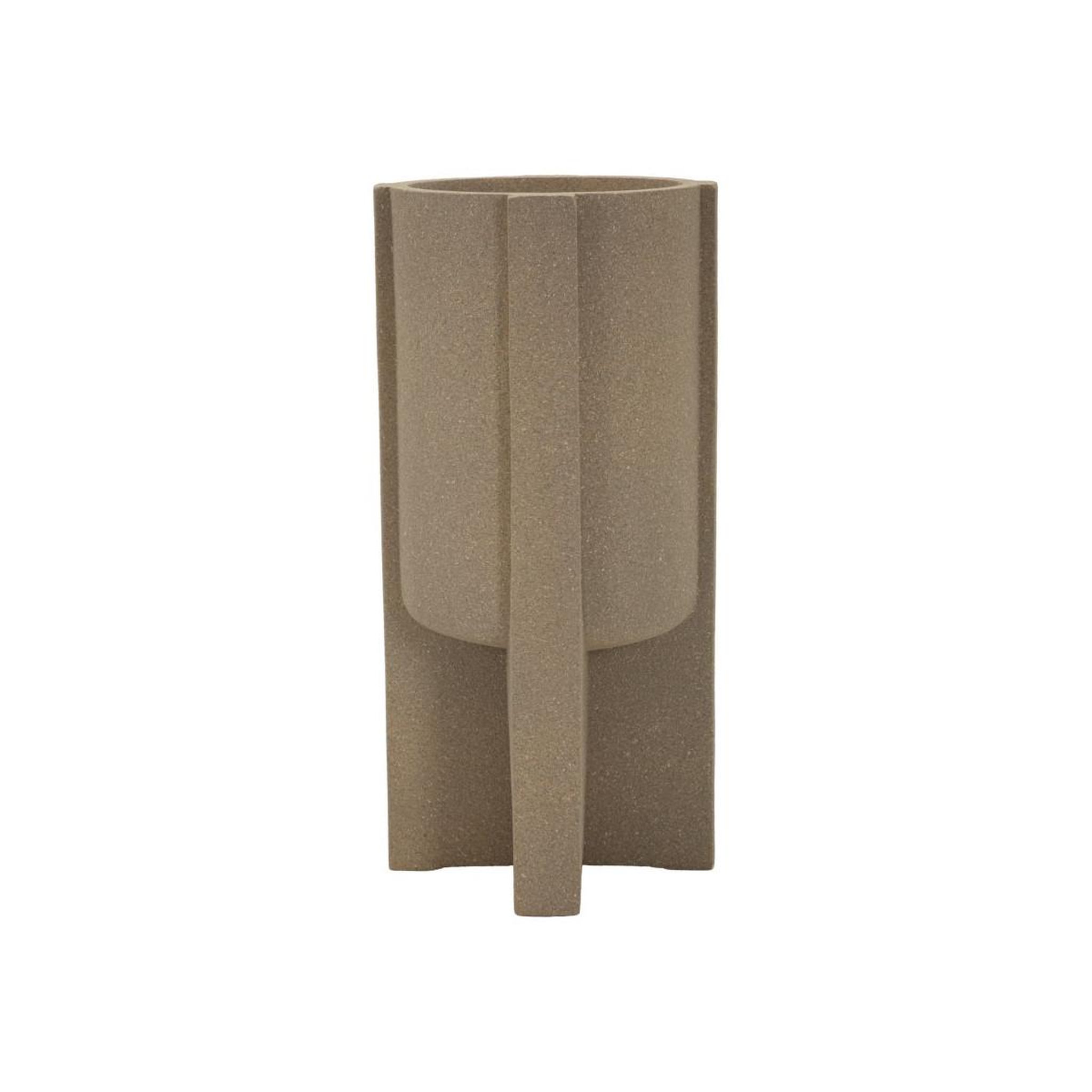 Voir la diapositive 2 : Paris Prix Cache-Pot Design  Moai  80cm Marron