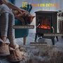 Voir la diapositive 5 : HOMCOM Cheminée électrique poêle style rétro 1000-2000 W simulation flammes LED porte noir