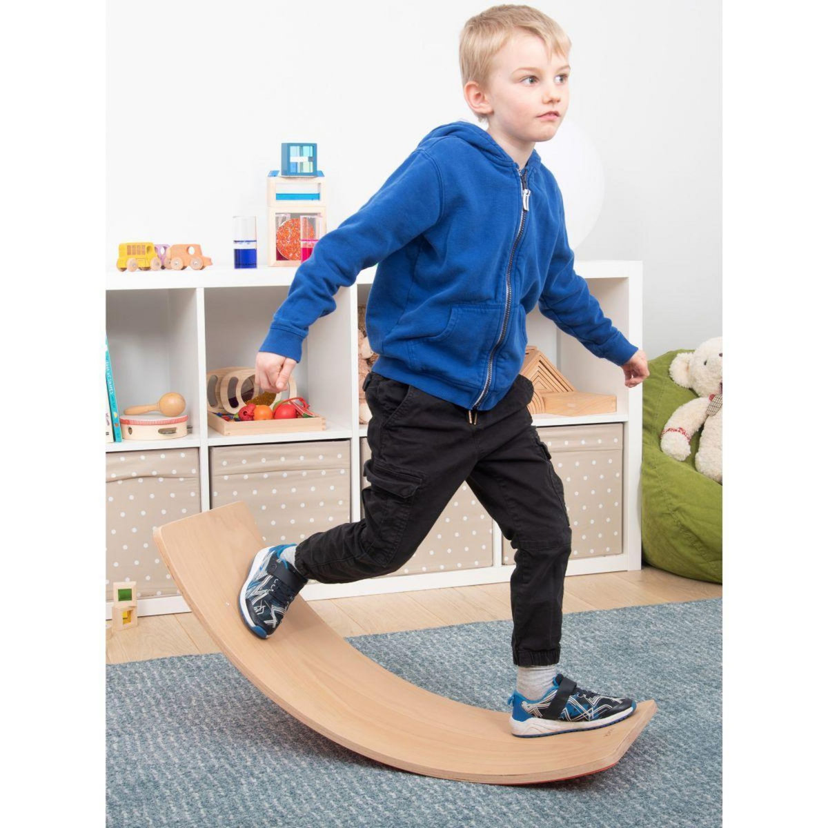 TICKIT Planche d'équilibre - en bois d'hetre