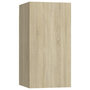 Voir la diapositive 5 : VIDAXL Ensemble de meubles TV 4 pcs Chene sonoma Bois d'ingenierie