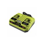 Ryobi Chargeur simultané 2 ports 18V RYOBI - 2,0 et 4,0Ah