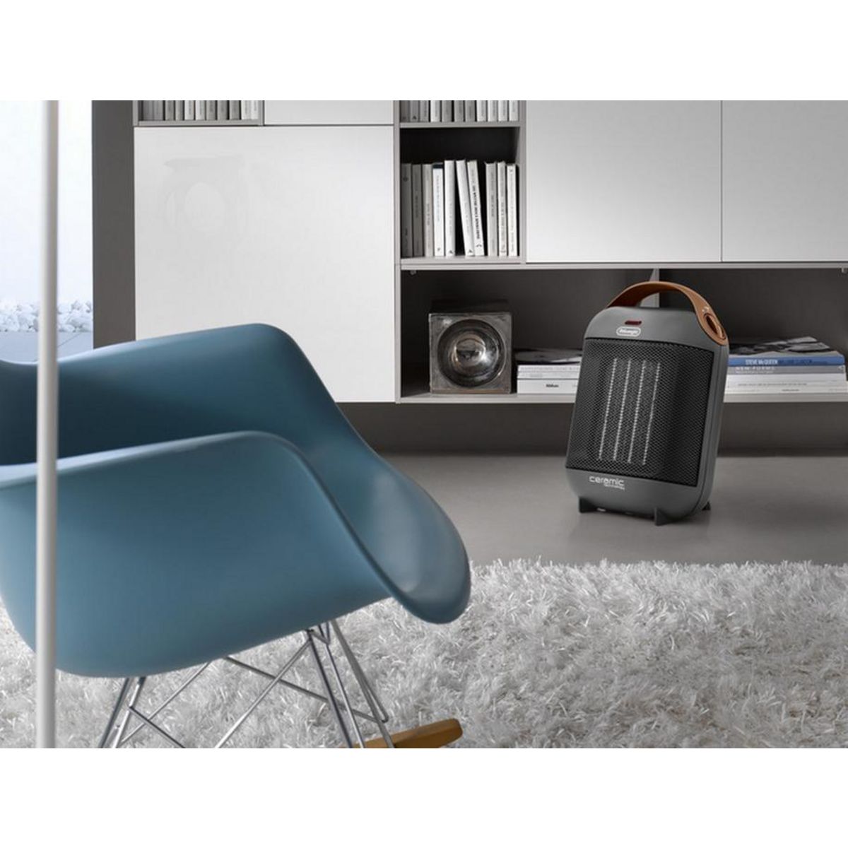 DELONGHI Chauffage soufflant céramique 1800w gris - hfx30c18-ag