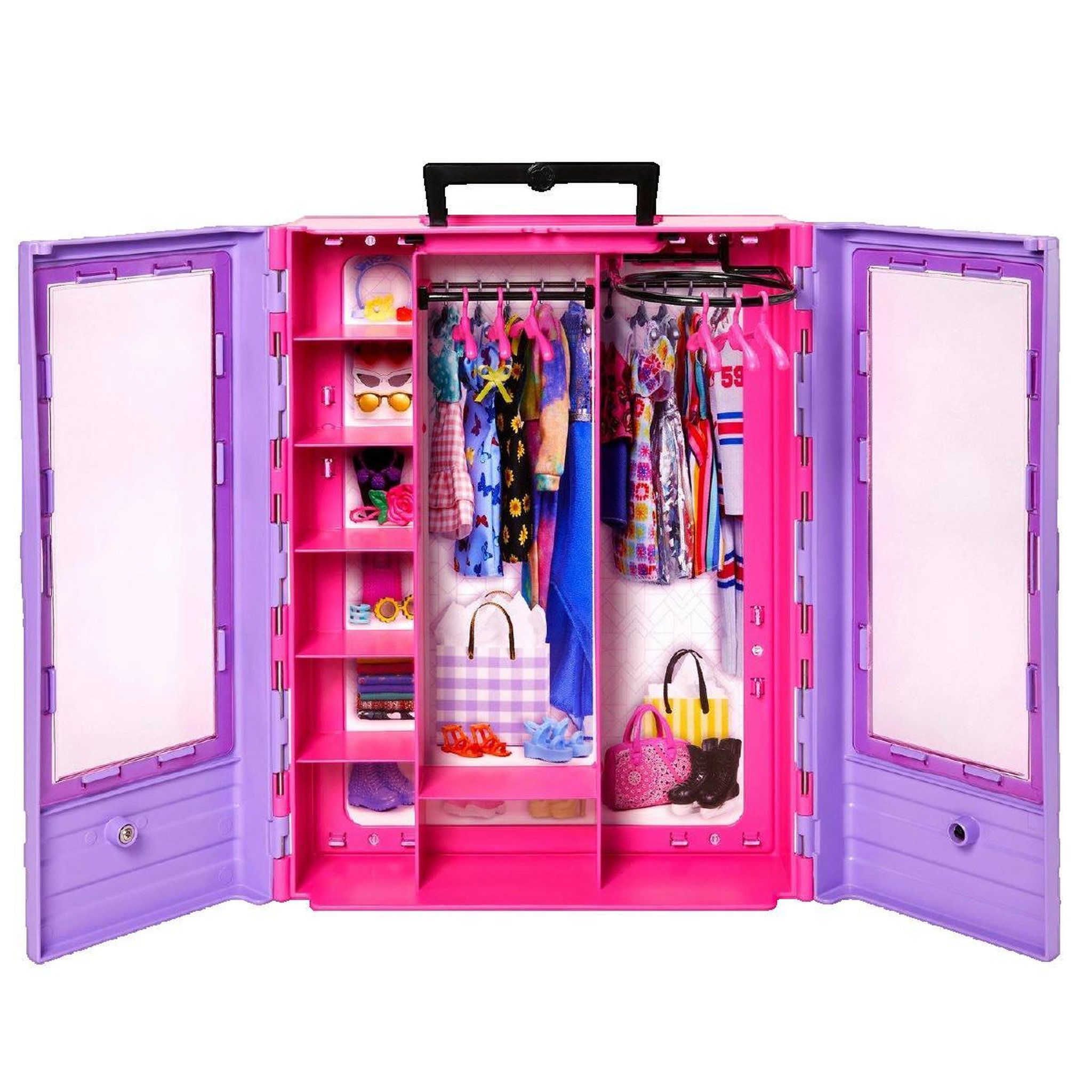 Voir la diapositive 3 : BARBIE Dressing portable Barbie violet