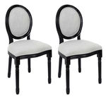 Paris Prix Lot de 2 Chaises Design  Eleonor  96cm Noir & Gris