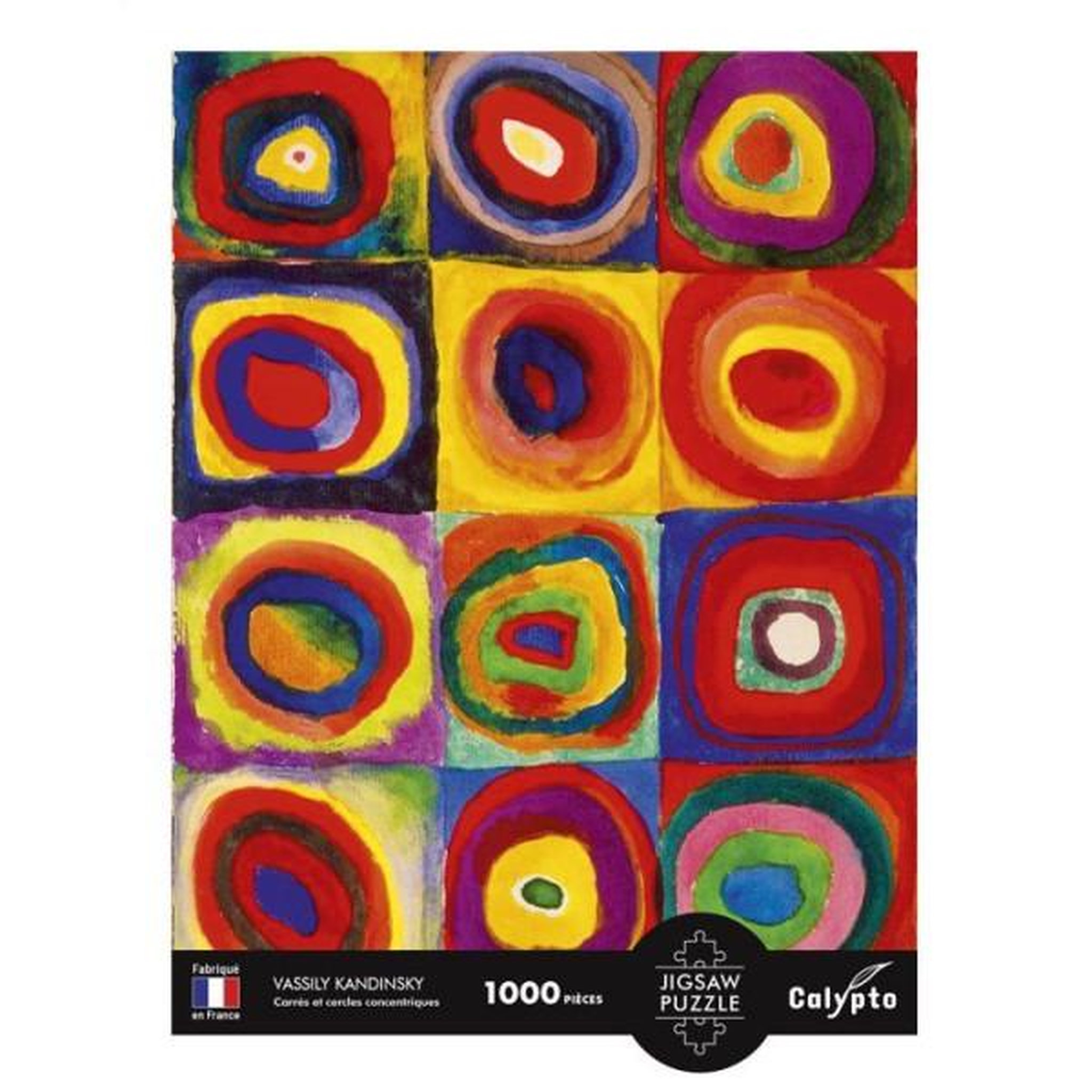 Voir la diapositive 4 : Sentosphere Puzzle 1000 pieces - carres et cercles concentriques - vassily kandisnky