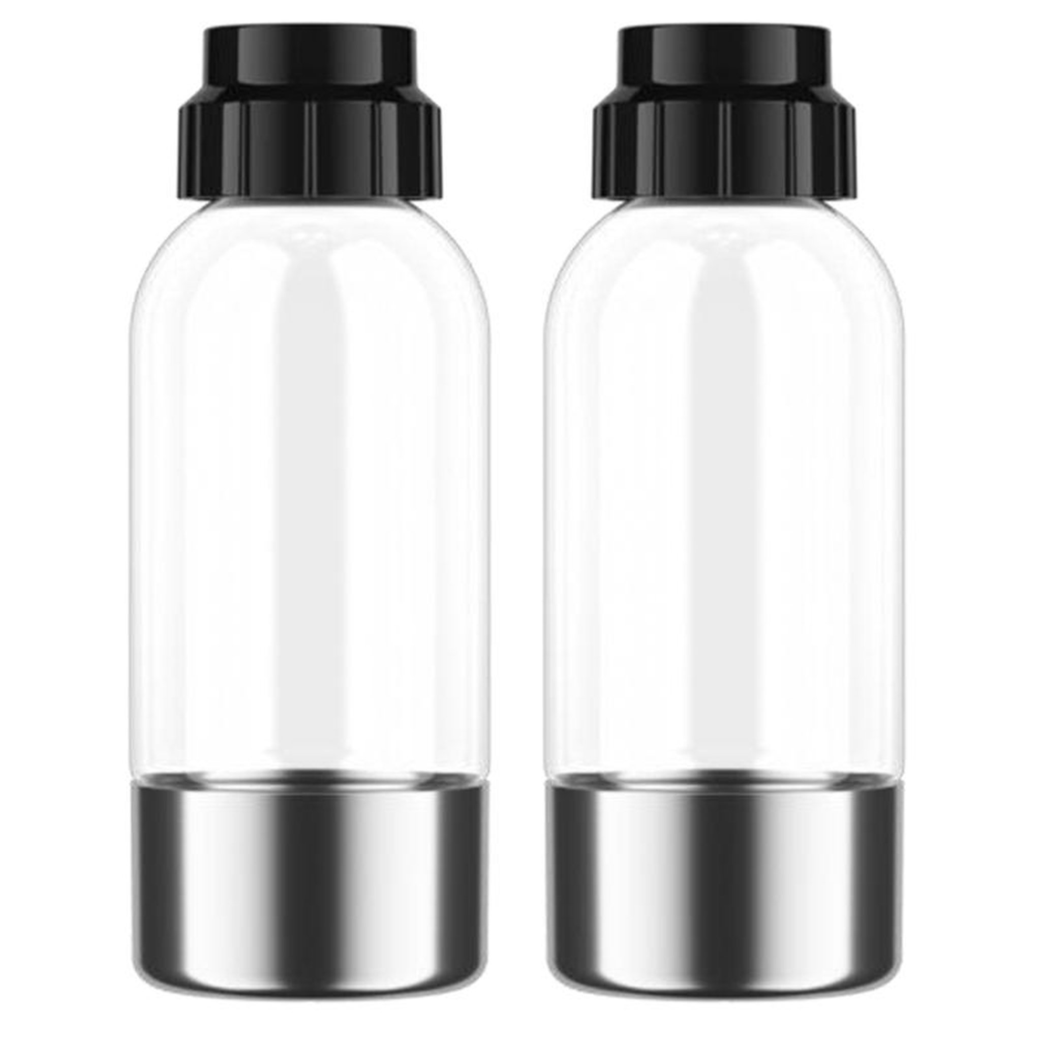 NATURAMIX Lot de 2 bouteilles de 0.5l pour machine à gazéifier aquabella - LOT2BOUT0.5L