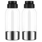 NATURAMIX Lot de 2 bouteilles de 0.5l pour machine à gazéifier aquabella - lot2bout0.5l