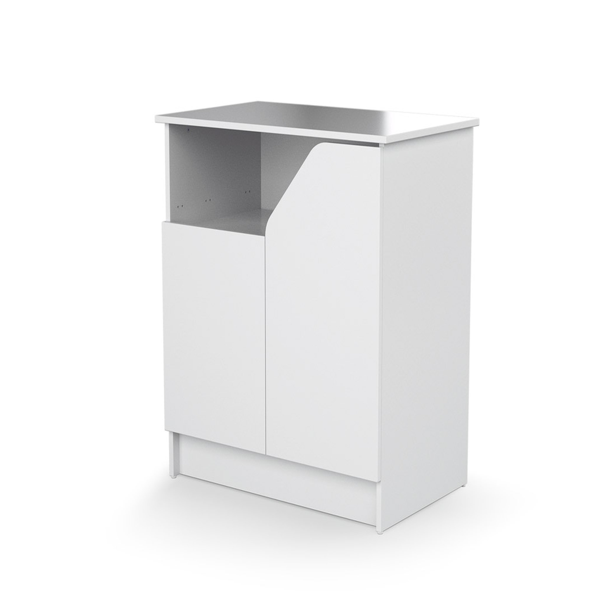 Voir la diapositive 3 : Commode à langer 2 portes CARNAVAL Blanc