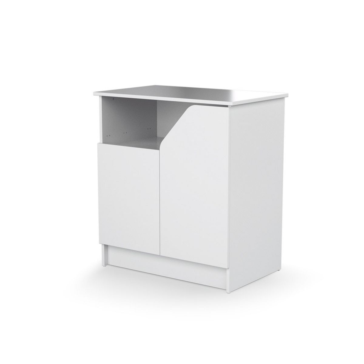 Commode à langer 2 portes CARNAVAL Blanc