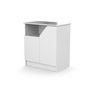 Voir la diapositive 3 : Commode à langer 2 portes CARNAVAL Blanc