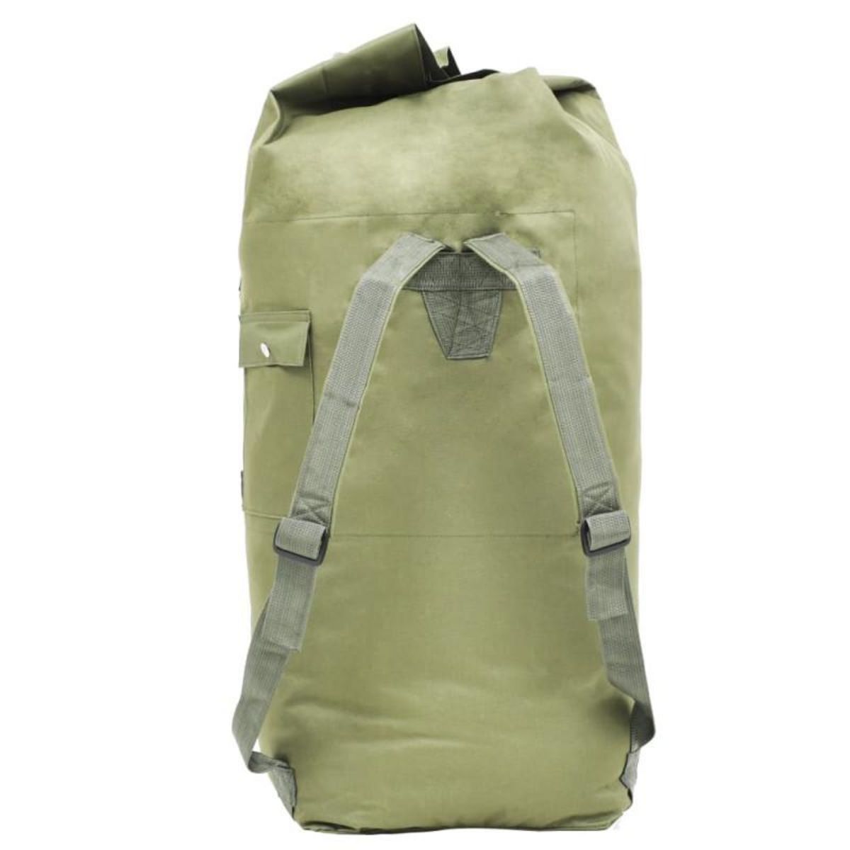 VIDAXL Sac de sport style militaire 85 L Vert olive