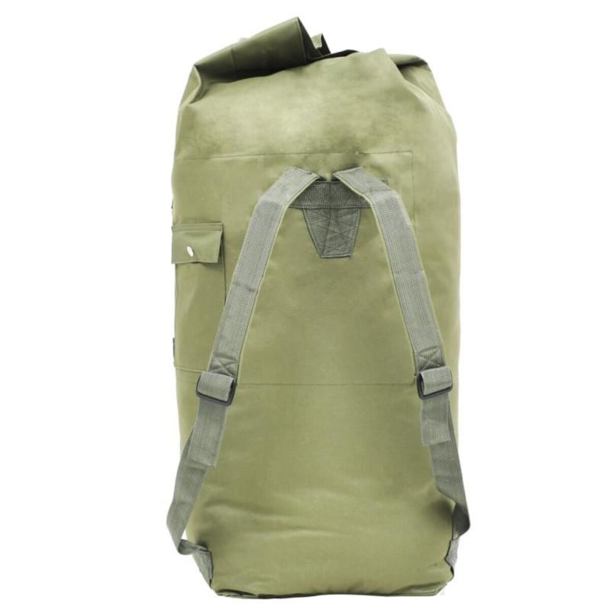 VIDAXL Sac de sport style militaire 85 L Vert olive