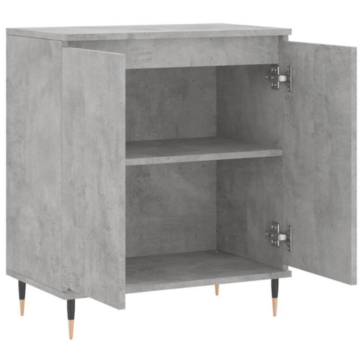 VIDAXL Buffet Gris béton 60x35x70 cm Bois d ingénierie
