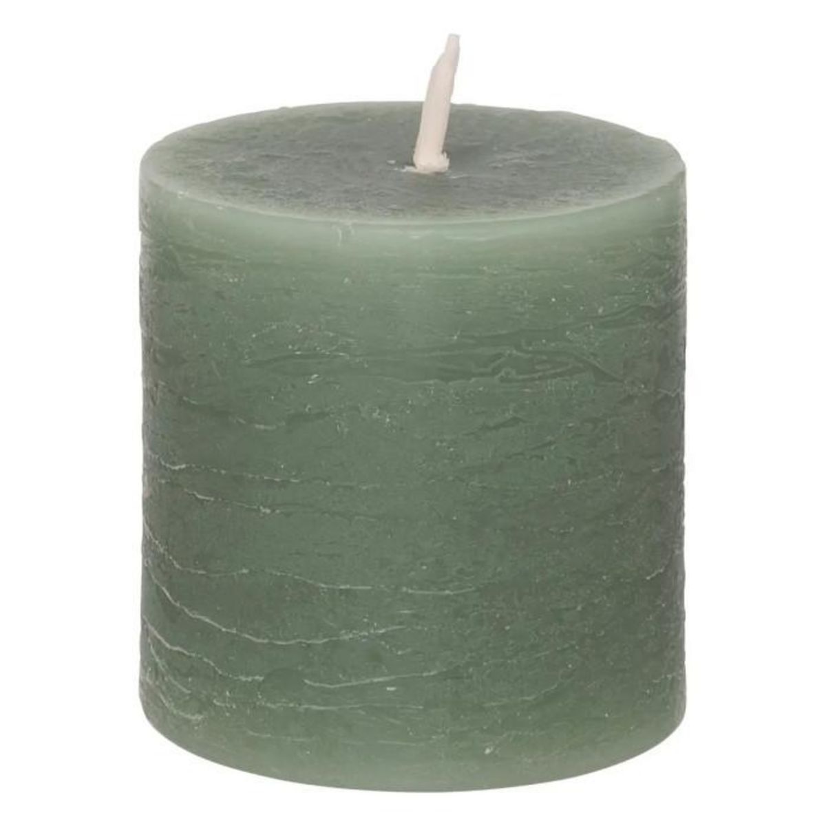 COMPTOIR DE LA BOUGIE Lot de 4 Bougies Votives  Rustic  4,5cm Vert Eucalyptus