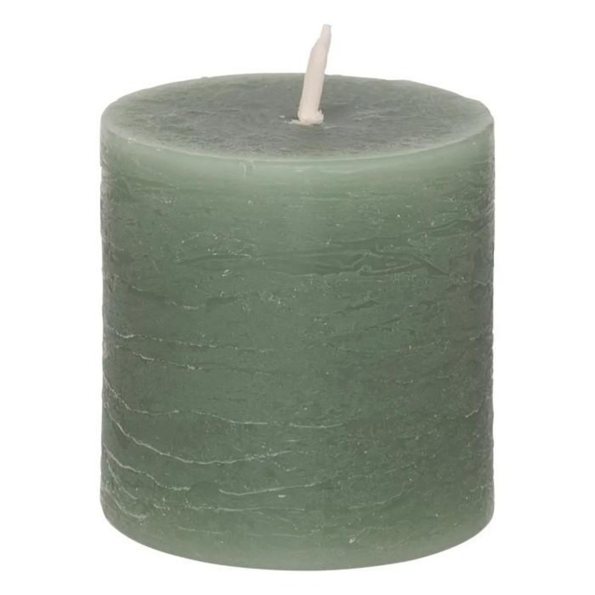COMPTOIR DE LA BOUGIE Lot de 4 Bougies Votives  Rustic  4,5cm Vert Eucalyptus