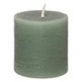 Voir la diapositive 2 : COMPTOIR DE LA BOUGIE Lot de 4 Bougies Votives  Rustic  4,5cm Vert Eucalyptus