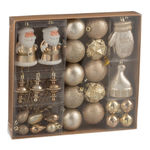 Paris Prix Lot de 45 Boules de Noël  Night  30cm Beige & Écru