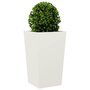 Voir la diapositive 3 : VIDAXL Jardiniere blanc 45x45x75 cm acier