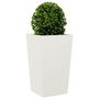 Voir la diapositive 3 : VIDAXL Jardiniere blanc 45x45x75 cm acier