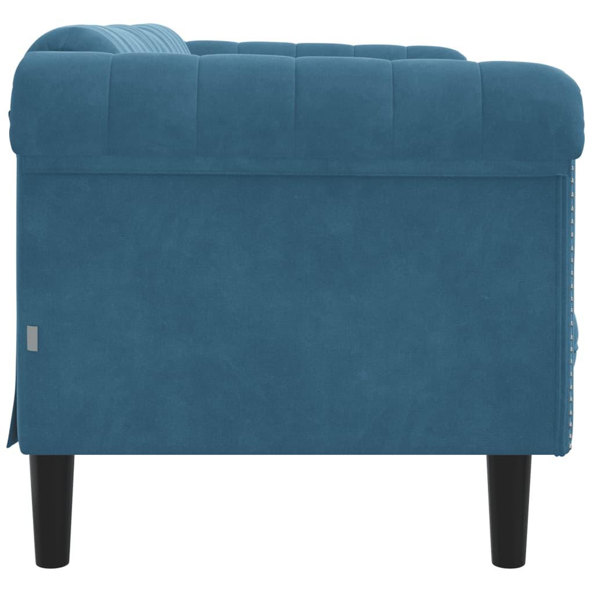 Voir la diapositive 5 : VIDAXL Canape a 2 places bleu velours