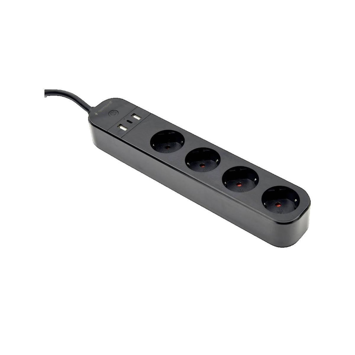 GEMBIRD Réglette multiprise Gembird TSL-PS-S4U-01 avec ports USB et contrôle vocal