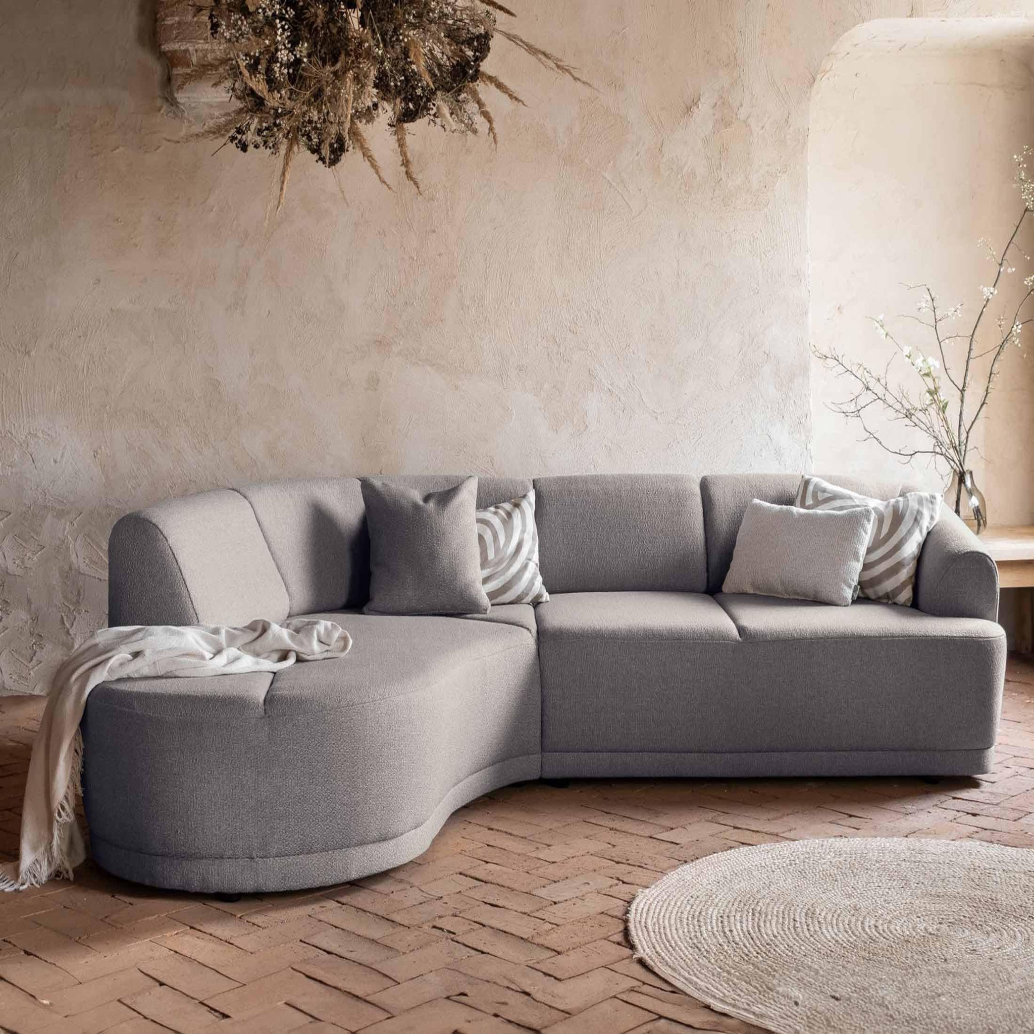 Voir la diapositive 6 : BEST MOBILIER Siena - canapé d'angle gauche - 5 places - en tissu