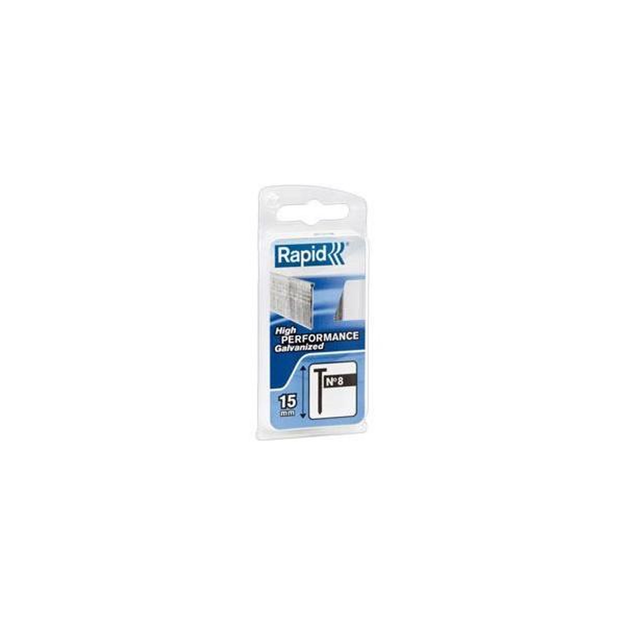 RAPID Clous galvanisés rapid n°8/25 mm - fil fin - pack de 200