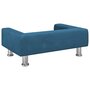 Voir la diapositive 5 : VIDAXL Lit pour chien bleu 70x45x26,5 cm velours