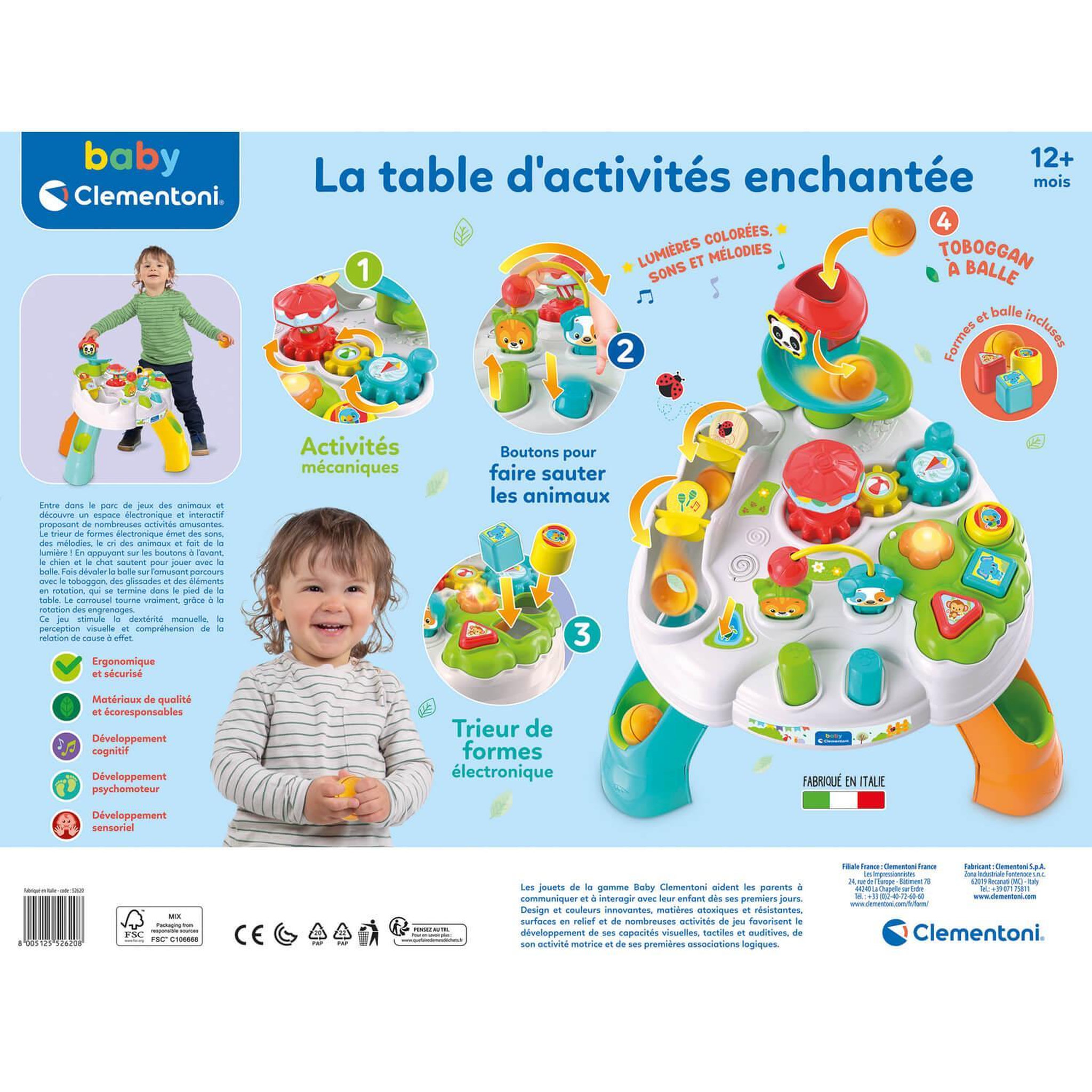 Voir la diapositive 4 : CLEMENTONI Jeu d éveil Clementoni La table d activités enchantée