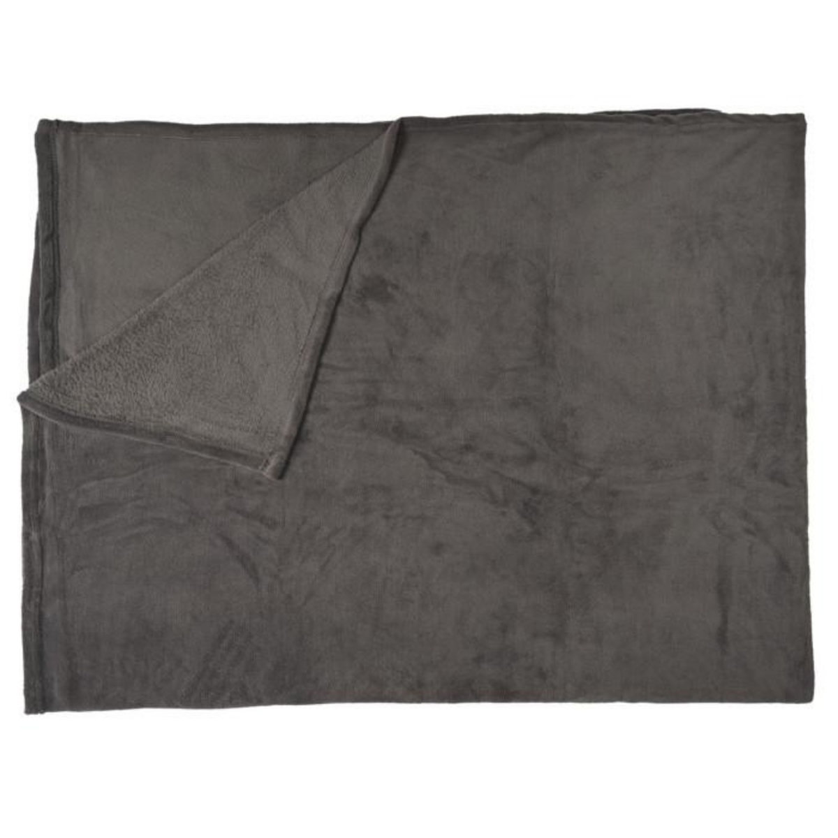 Paris Prix Plaid Microfibre  Roméo  150x200cm Gris Foncé
