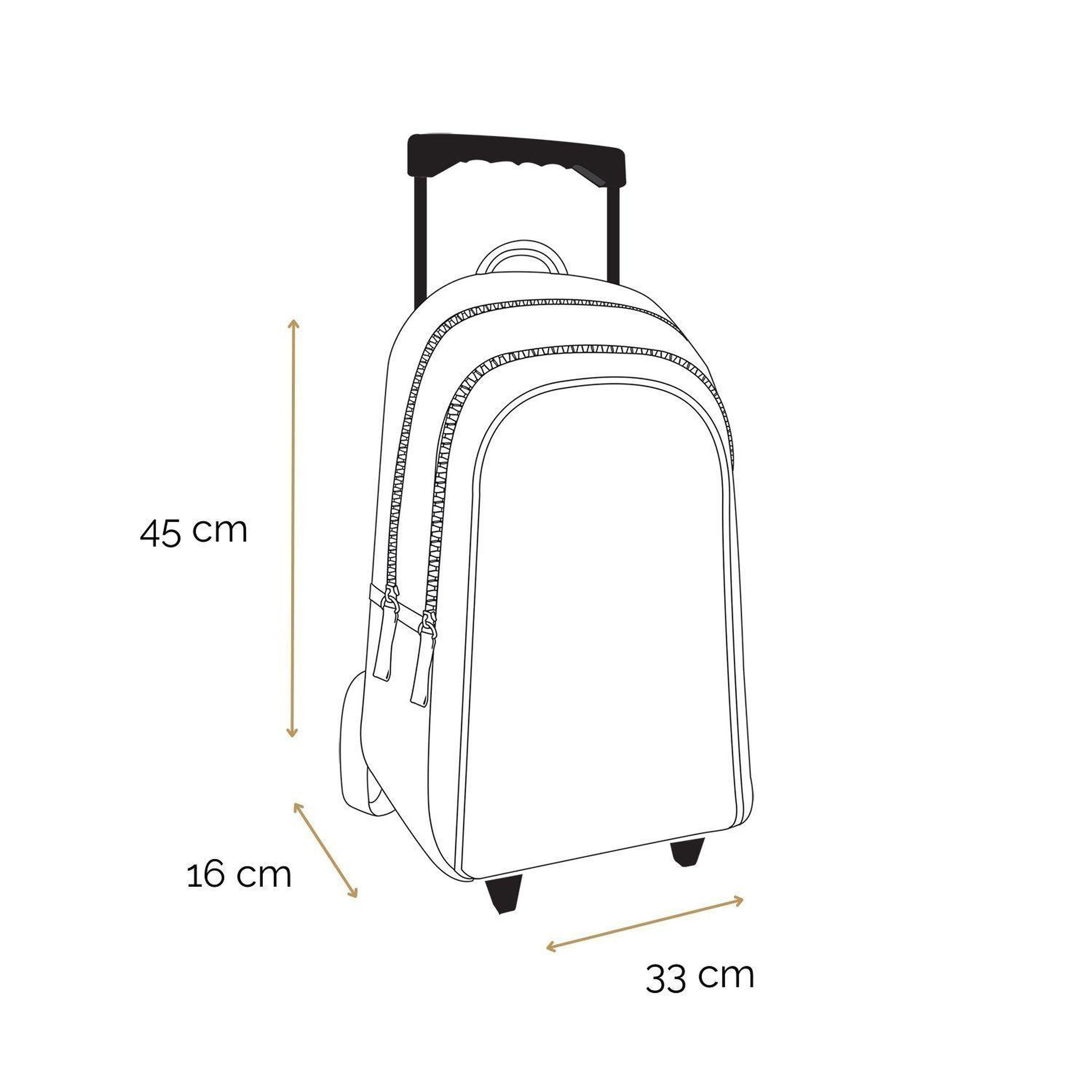 Voir la diapositive 5 : Bagtrotter BAGTROTTER Sac à dos à roulettes Offshore Beige Van & Surf