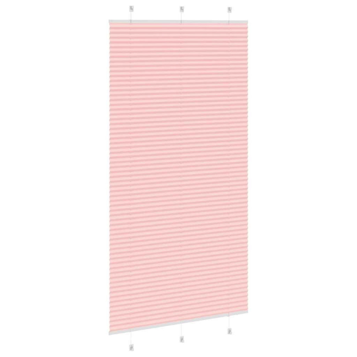 VIDAXL Store plisse rose 105x200 cm largeur du tissu 104,4cm polyester