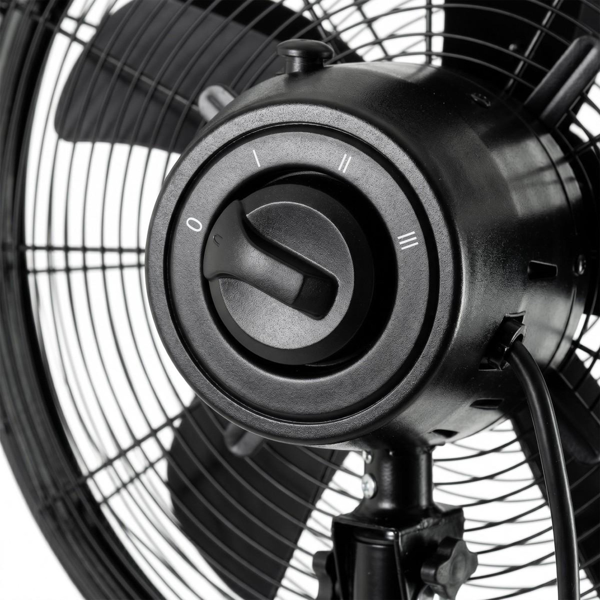 Voir la diapositive 5 : Jocca Ventilateur sur pied 50W Trépied Bois 5 Pales Ø40cm 3 Vitesses Oscillation Inclinaison & Hauteur Réglable 116 à 130 cm Jocca