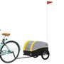 Voir la diapositive 3 : VIDAXL Remorque de vélo noir et jaune 30 kg fer