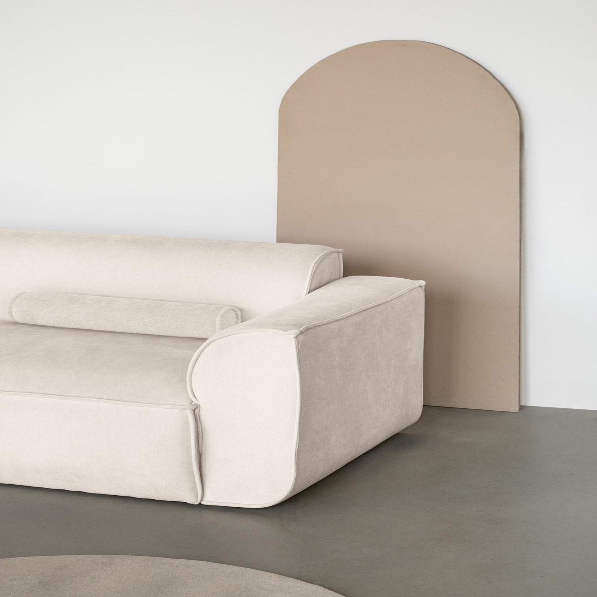 Voir la diapositive 3 : BEST MOBILIER Felix - module d'assise droit en tissu texturé