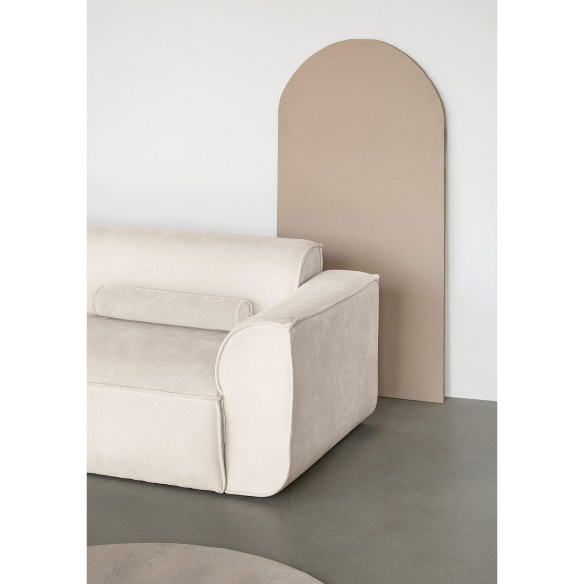 BEST MOBILIER Felix - module d'assise droit en tissu texturé