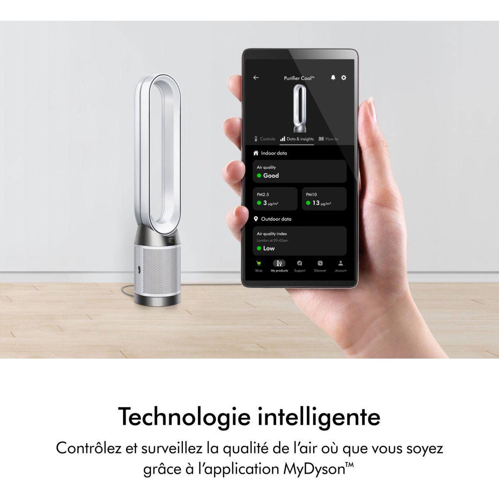 Voir la diapositive 4 : Dyson Purificateur d'air, ventilateur cool pc1 - tp11