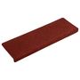 Voir la diapositive 3 : VIDAXL Tapis d'escalier 15 pcs Tissu aiguillete 65x21x4 cm Rouge