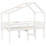 Voir la diapositive 3 : VIDAXL Lit haut sans matelas blanc 80x200 cm bois de pin massif