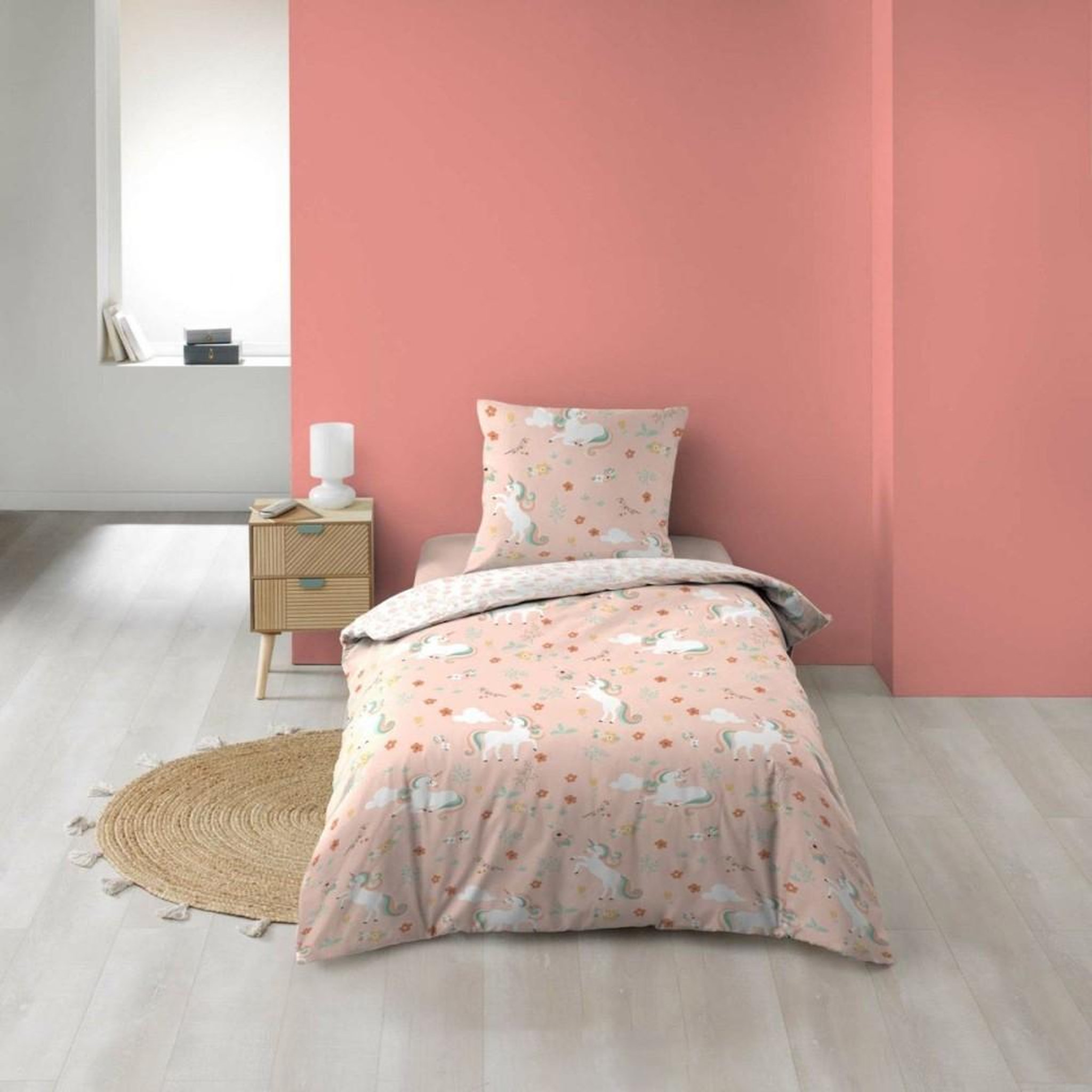 Voir la diapositive 1 : Douceur d'Intérieur Housse de couette enfant 140x200 Majestic + 1 taie microfibre