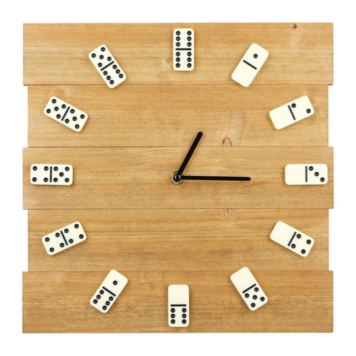 OSTARIA Horloge DOMINO noire et beige diam 30 cm