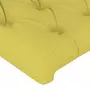 VIDAXL Tete de lit avec oreilles Vert 103x16x78/88 cm Tissu