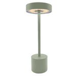 Lumisky Lampe de table sans fil touch LED ROBY Vert olive Aluminium H30cm